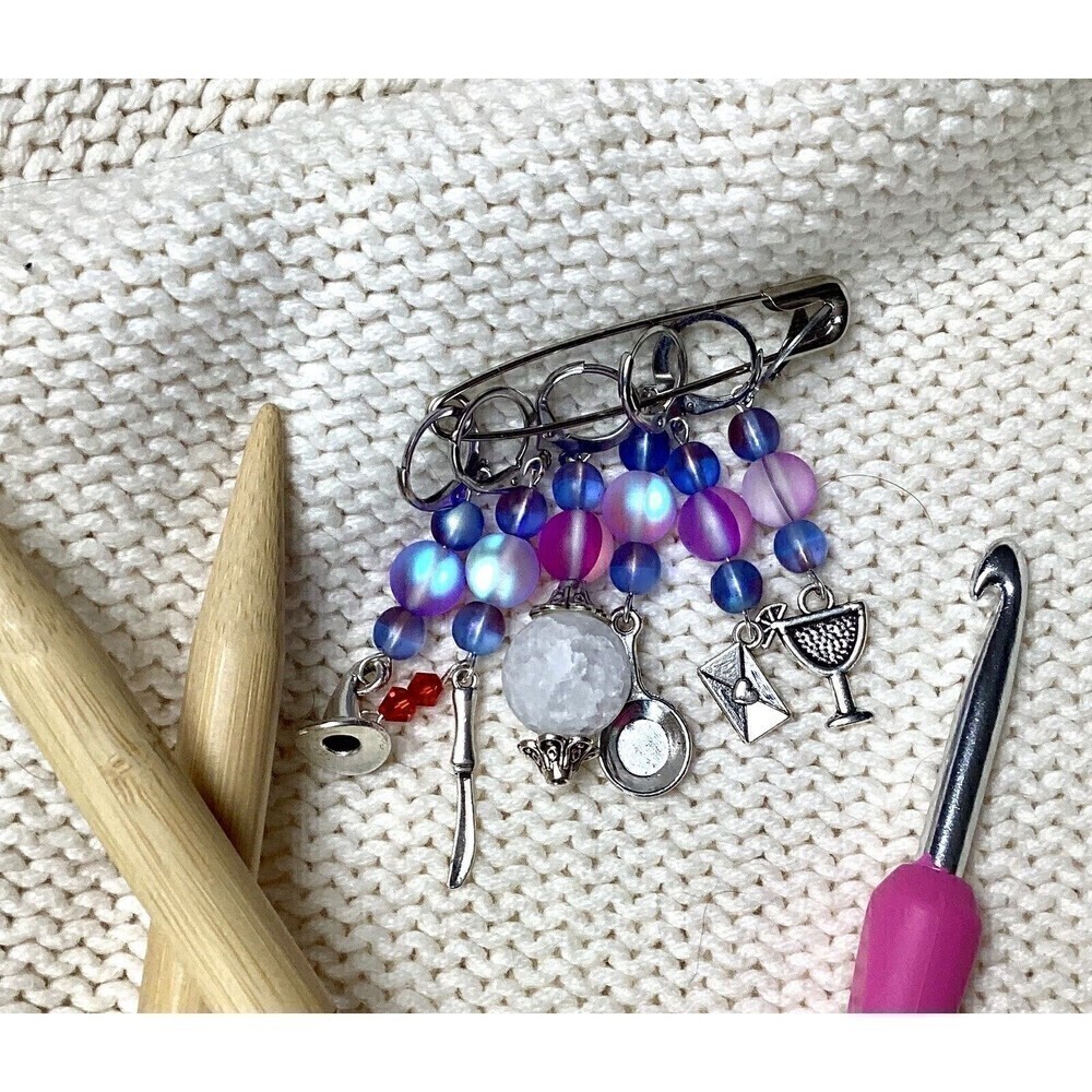 Practical Magic Sally Owens Stitch Markers/Purse Charms Set